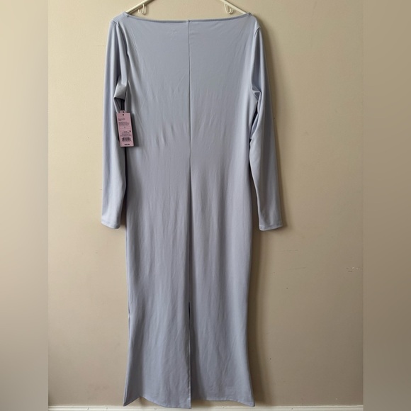 Wild Fable NWT Women’s Long Sleeve ButterBliss Maxi Bodycon Dress Blue L & XL - Picture 4 of 5
